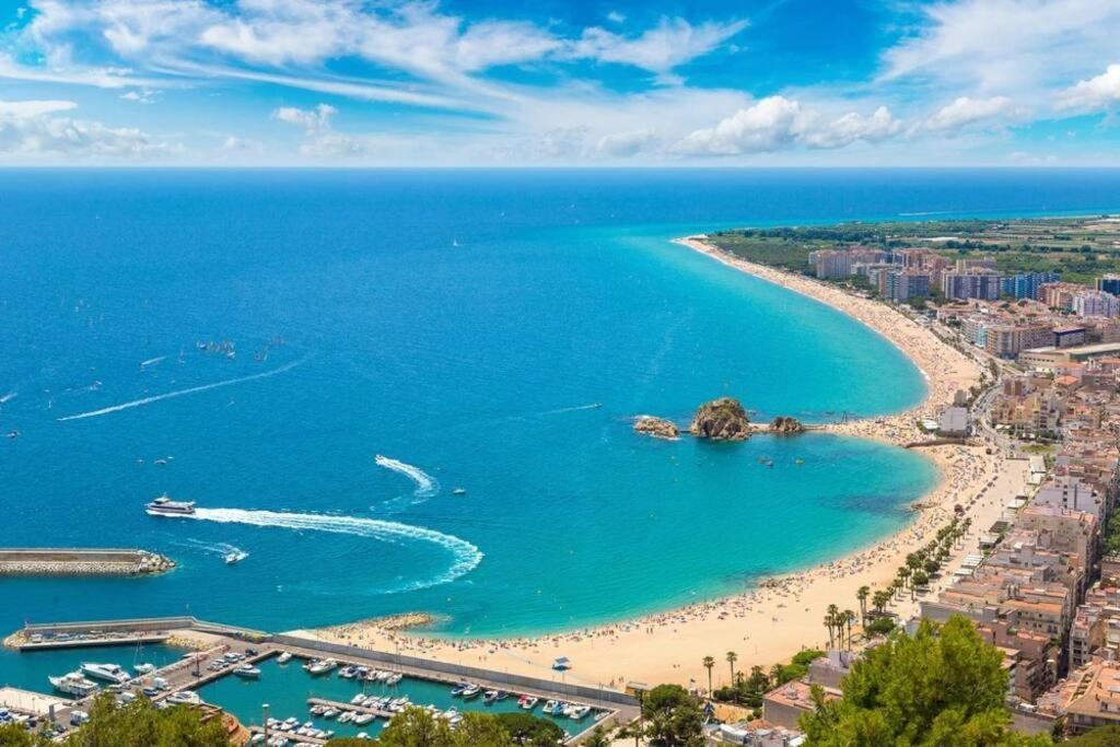 Alegre Apto Con Piscina, A 300M De La Playa. Blanes Kültér fotó